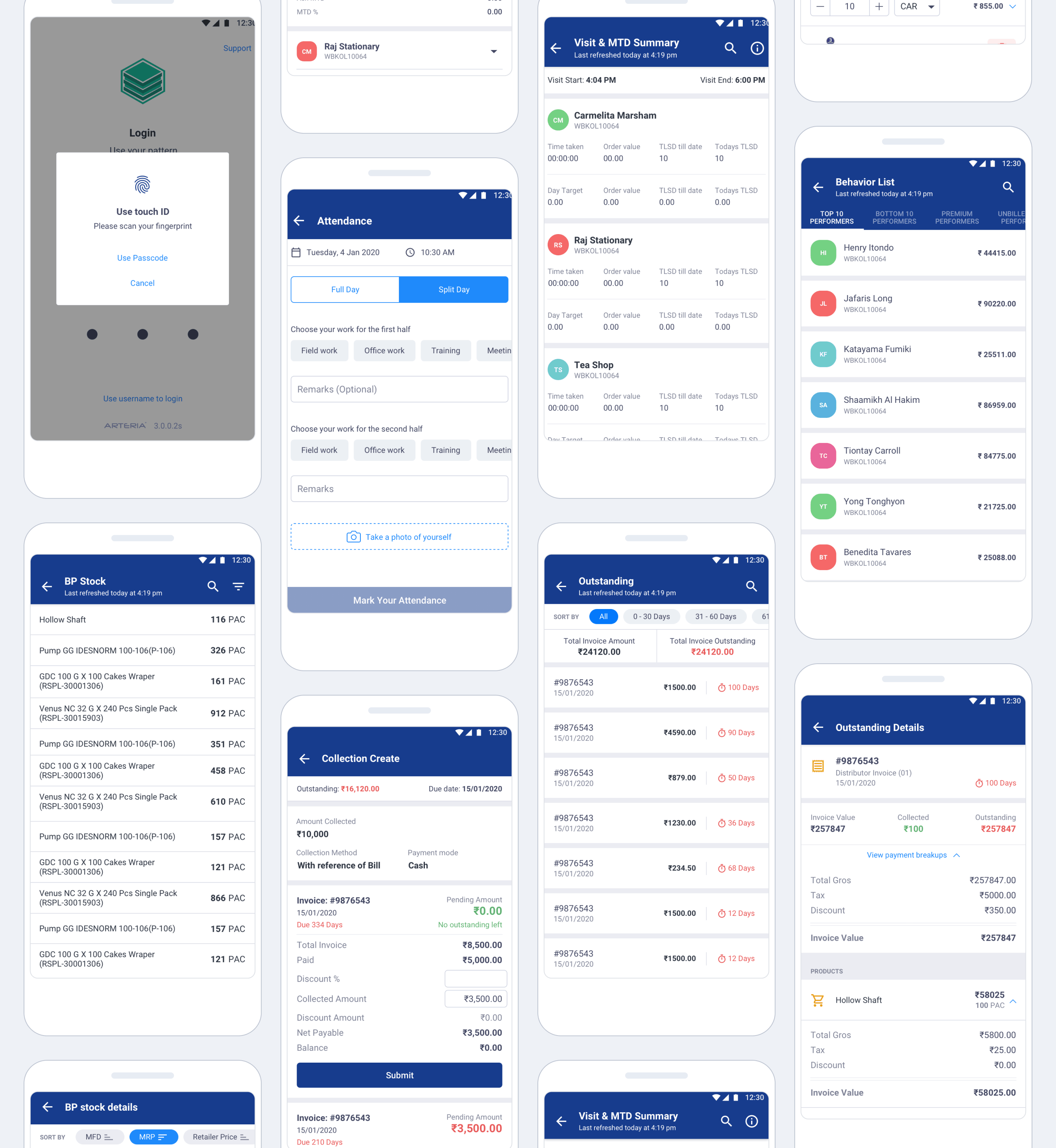 Finessart mobile application detail