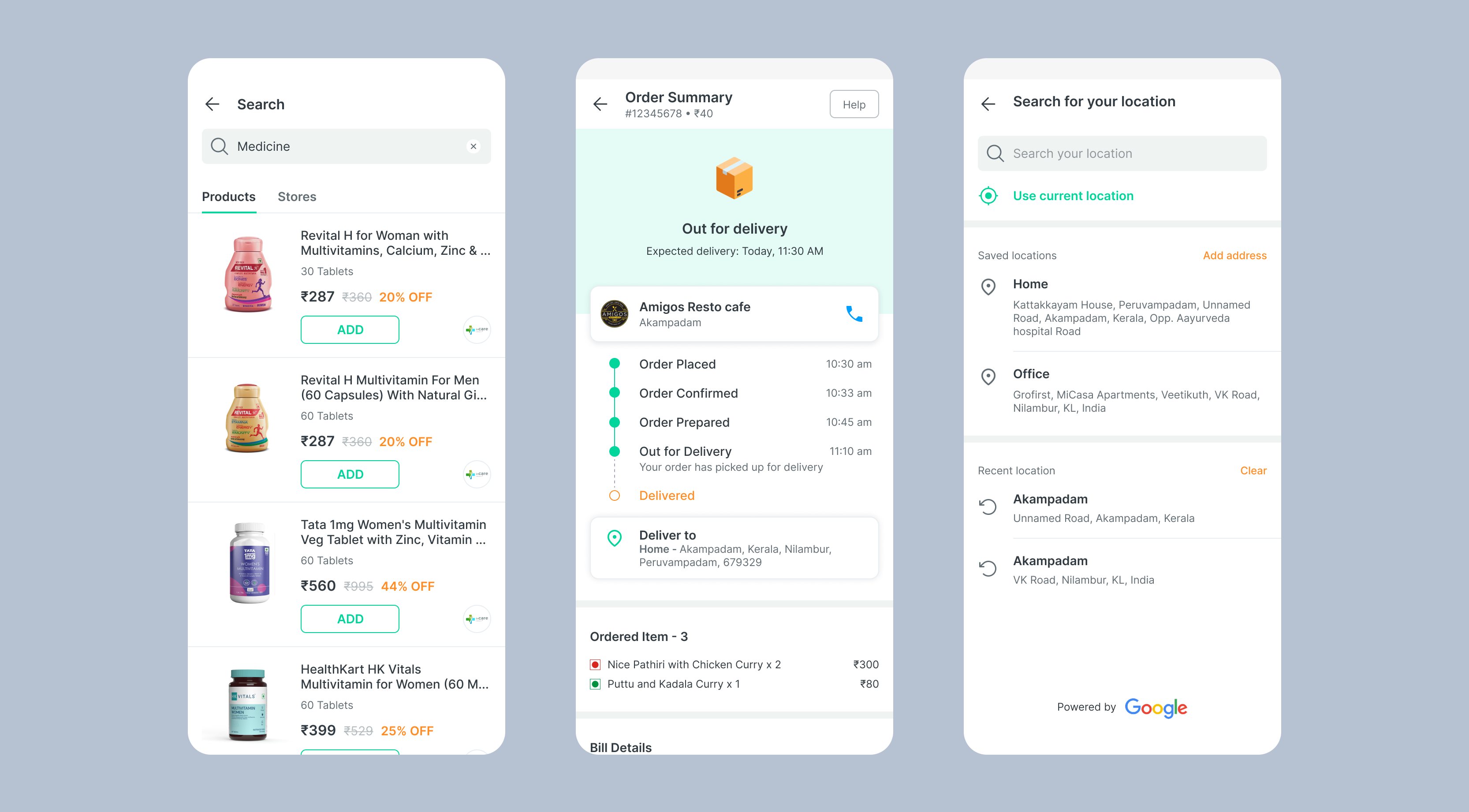 Grofirst product interface detail